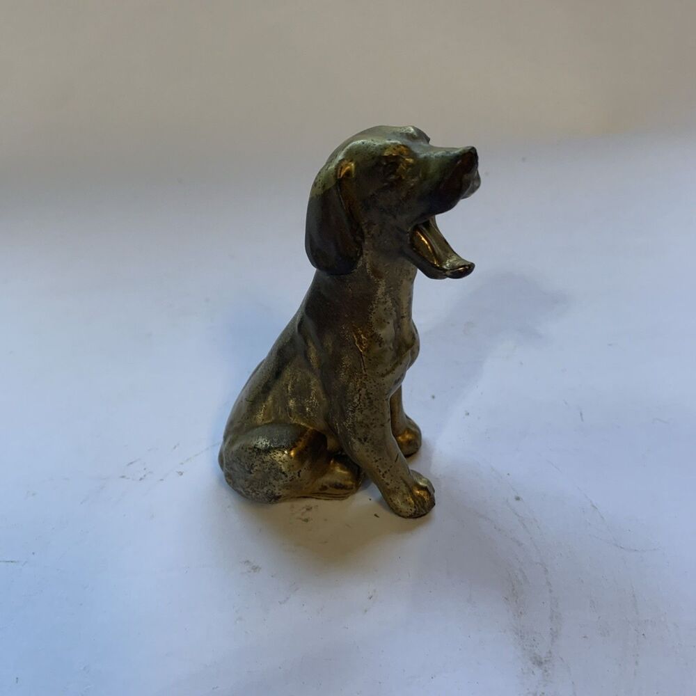 Vintage Brass Dog Figurine